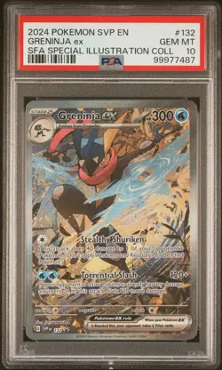 Pokemon Greninja ex Special Illustration Coll. SV Promo #132 PSA 10 Gem Mint - Image 1