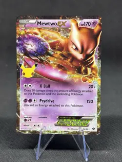 Mewtwo EX - 54/99 - Pokemon Legendary Treasures Black White Ultra Rare Card NM - Image 1
