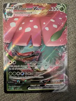 Pokemon TCG Venusaur VMAX SWSH102 Promo Holo Sword & Shield Forest Storm - Image 1