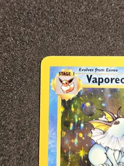Pokemon TCG 1999 Jungle Unlimited Holo Rare Vaporeon (12/64) -MP - Image 4