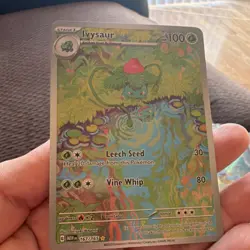 Pokemon TCG Ivysaur 167/165 Illustration Rare Holo SV 151 English - Image 1
