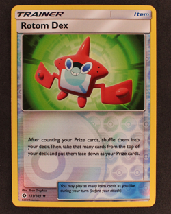 Rotom Dex 131/149 - Pokemon Card TCG -Sun & Moon: Base Set - Reverse Holo - LP - Image 1