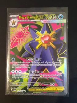 Pokemon TCG Mega Starmie ex 102/088 Full Art Ultra Rare Perfect Order NM/M - Image 1