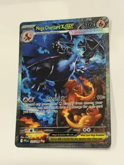Pokemon TCG Phantasmal Flames Mega Charizard X ex 125/094 NEAR MINT NM SIR Holo - Image 2