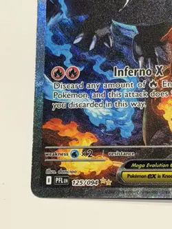 Pokemon TCG Phantasmal Flames Mega Charizard X ex 125/094 NEAR MINT NM SIR Holo - Image 4