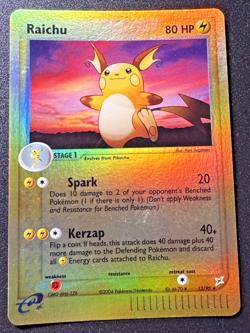 Raichu 13/95 EX Team Magma vs. Aqua Pokemon Card Reverse Holo Foil Rare MP - Image 1