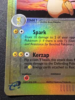 Raichu 13/95 EX Team Magma vs. Aqua Pokemon Card Reverse Holo Foil Rare MP - Image 5