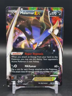 Pokemon TCG Malamar EX Ultra Rare Phantom Forces 58/119 NM - Image 1