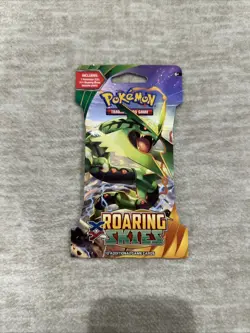 Pokemon TCG - XY Roaring Skies Sleeved Booster Pack Rayquaza Artwork Sealed - Image 1