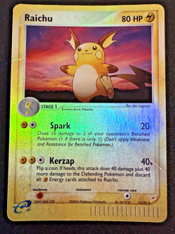 Raichu 13/95 EX Team Magma vs. Aqua Pokemon Card Reverse Holo Foil Rare HP - Image 1