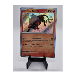 Paldean Tauros 111/091 SV: Paldean Fates Shiny Rare Holo 130 HP Pokemon TCG - Image 1