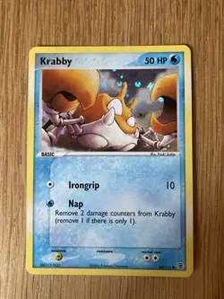 Pokemon TCG - Krabby EX Fire Red & LeafGreen 66/112 - Reverse Holo - 2004 - Image 1
