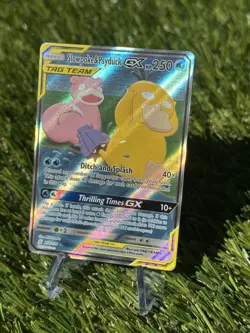 Pokemon Slowpoke & Psyduck GX TAG TEAM Ultra Rare Holo SM-Unified Minds 218/236 - Image 1