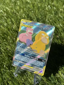 Pokemon Slowpoke & Psyduck GX TAG TEAM Ultra Rare Holo SM-Unified Minds 218/236 - Image 2
