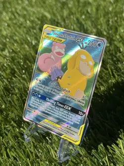 Pokemon Slowpoke & Psyduck GX TAG TEAM Ultra Rare Holo SM-Unified Minds 218/236 - Image 3