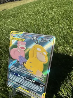 Pokemon Slowpoke & Psyduck GX TAG TEAM Ultra Rare Holo SM-Unified Minds 218/236 - Image 4