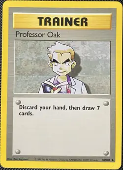 Professor Oak 088/102 Base Set Regular - Pokemon Card - Image 1