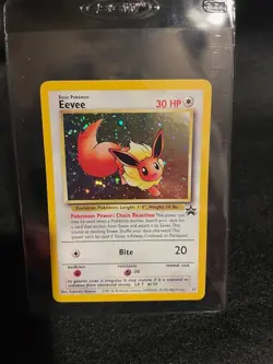 Pokemon Eevee 11/53 Wotc Promo Holo Promo 30 HP SWIRL - Image 1