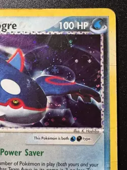 Team Aqua's Kyogre 3/95 EX Team Magma vs. Aqua Pokemon Card Holo Foil Rare HP - Image 4