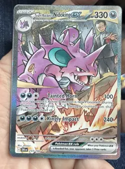 Pokemon TCG Team Rockets Nidoking EX 233/182 Destined Rivals - Image 1