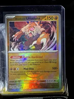 Pokemon TCG Bloodmoon Ursaluna 054/131 PRE Poke Ball Reverse Holo Card - NM - Image 3