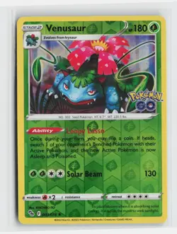 Venusaur Holo Rare Pokemon GO 003/078 NM - Image 1