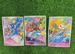 Pokemon First Partner Illustration Collection Series 1 Alolan Starters Promo Set - Image 1