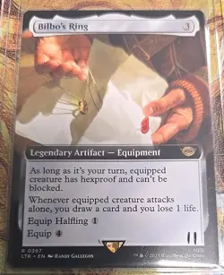 Magic: The Gathering Bilbo's Ring Card Legendary Artifact - Image 1