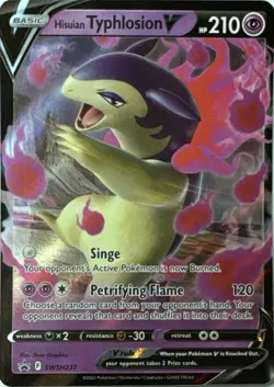 Hisuian Typhlosion V HOLO Promo Sword & Shield Promo Pokemon Near Mint - Image 1