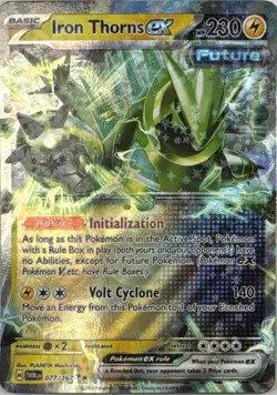 Iron Thorns ex 167 HOLO Double Rare Twilight Masquerade Pokemon Near Mint - Image 1