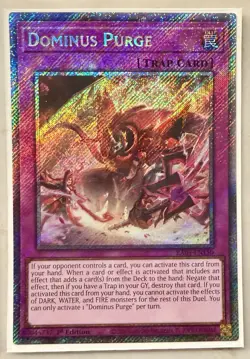 Dominus Purge 1st Edition Platinum Secret Rare RA05-EN150 Yu-Gi-Oh! - Image 1