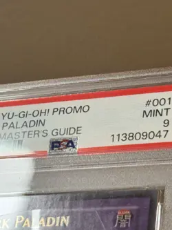 2003 YU-GI-OH! PROMO DUEL MASTER'S GUIDE Dark Paladin DMG-001 PSA 9 - Image 3