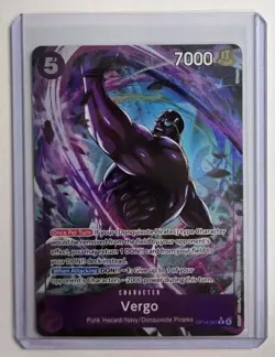 One Piece Vergo (Alternate Art) OP14-061 The Azure Sea's Seven Foil FRESH NM - Image 1
