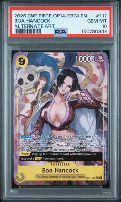 2026 ONE PIECE BOA HANCOCK ALT. ART OP14-EB04-THE AZURE SEA'S SEVEN #112 PSA 10 - Image 1