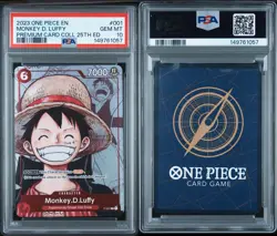 One Piece Premium Collection 25th Anniversary PSA 10 Set English SEQUENTIAL - Image 2