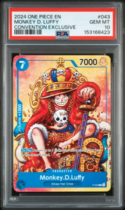 2024 ONE PIECE MONKEY D. LUFFY CONVENTION EXCLUSIVE PROMOS #043 PSA 10 - Image 1