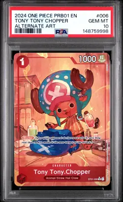 2024 ONE PIECE TONY TONY CHOPPER AA PRB01 ONE PIECE CARD THE BEST #006 PSA 10 - Image 1