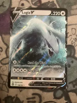 Pokemon Lugia V Sword & Shield Silver Tempest Holo Ultra Rare Card 138/195 - Image 1
