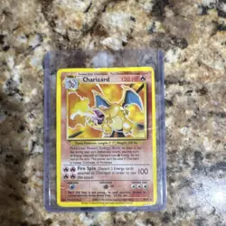 Pokemon Charizard 4/102 Base Set Holo Rare 120 HP English Card - Image 1