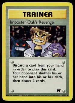 Pokemon Card Team Rocket Imposter Oak's Revenge 76/82 Uncommon - Image 1