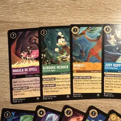 Disney Lorcana TCG Whispers in the Well lot of 13 cards 5 Super Rare + 8 Rare - Image 4