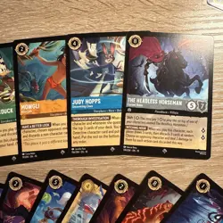 Disney Lorcana TCG Whispers in the Well lot of 13 cards 5 Super Rare + 8 Rare - Image 5