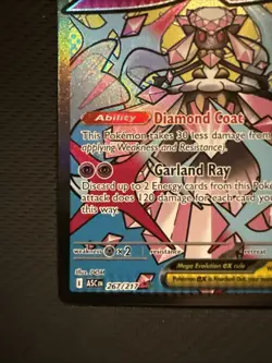 Mega Diancie EX 267/217 Ascended Heroes CRIMP ERROR Pokemon Card - Image 5