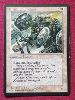 Magic The Gathering ICE AGE KJELDORAN PHALANX white card MTG - Image 1