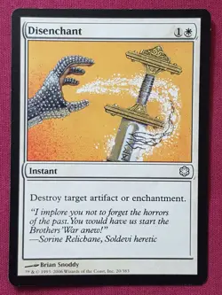 Magic The Gathering COLDSNAP THEME DECK DISENCHANT white card ICE AGE MTG - Image 1