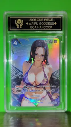 BOA HANCOCK Waifu Goddess Prismatic Refractor Card CUSTOM MADE Black Label - Image 1