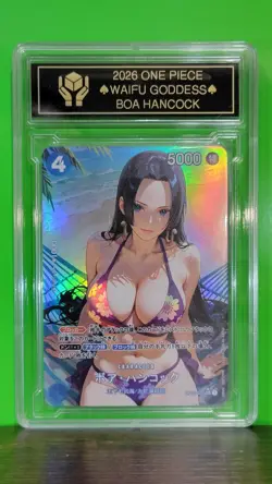 BOA HANCOCK Waifu Goddess Prismatic Refractor Card CUSTOM MADE Black Label - Image 3