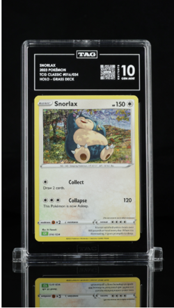 TAG GEM MT 10 - POKEMON CLV-TRADING CARD GAME CLASSIC SNORLAX - Image 1