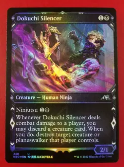1x Dokuchi Silencer | FOIL Showcase | Kamigawa Neon Dynasty | MTG Magic Cards - Image 1