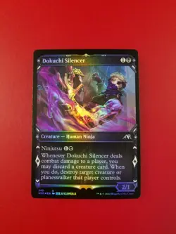 1x Dokuchi Silencer | FOIL Showcase | Kamigawa Neon Dynasty | MTG Magic Cards - Image 3